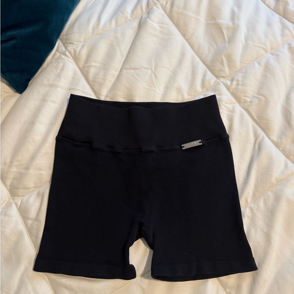 Bombshell Sportswear Black Athletic ribbed Shorts